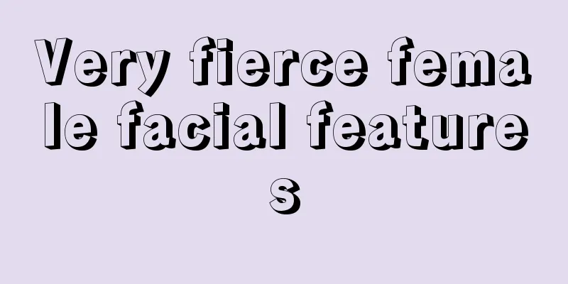 Very fierce female facial features