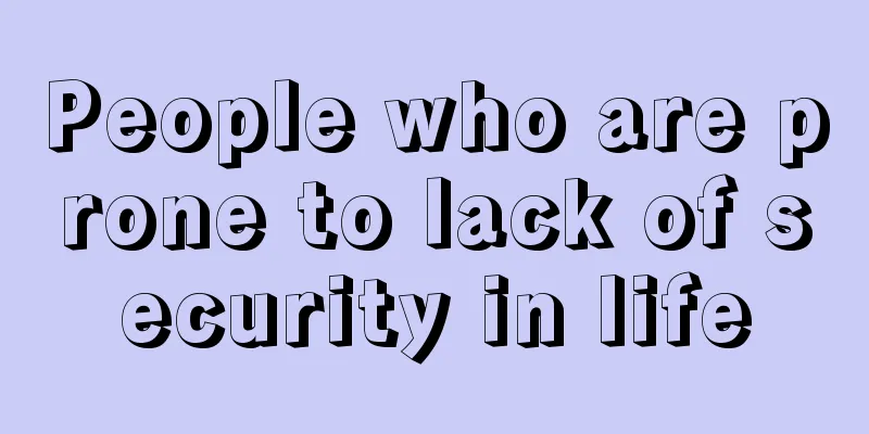 People who are prone to lack of security in life