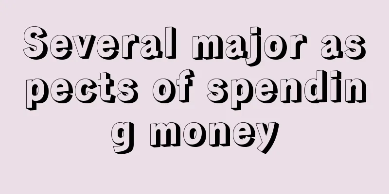 Several major aspects of spending money