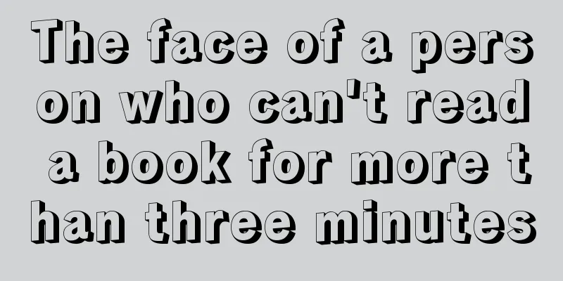 The face of a person who can't read a book for more than three minutes