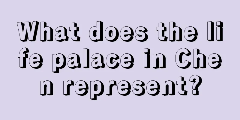 What does the life palace in Chen represent?