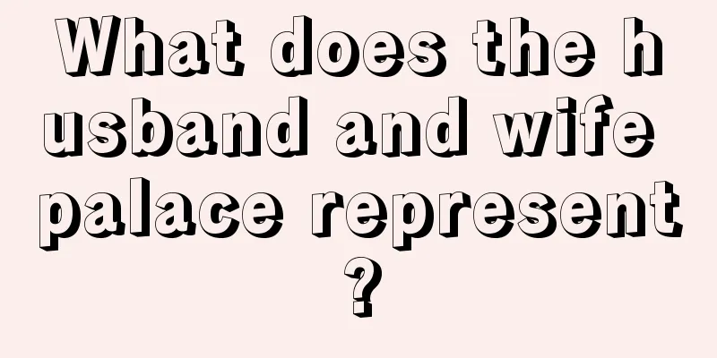 What does the husband and wife palace represent?