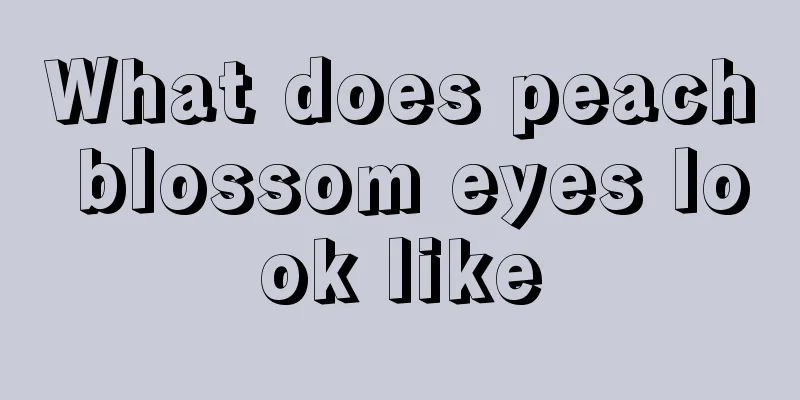 What does peach blossom eyes look like