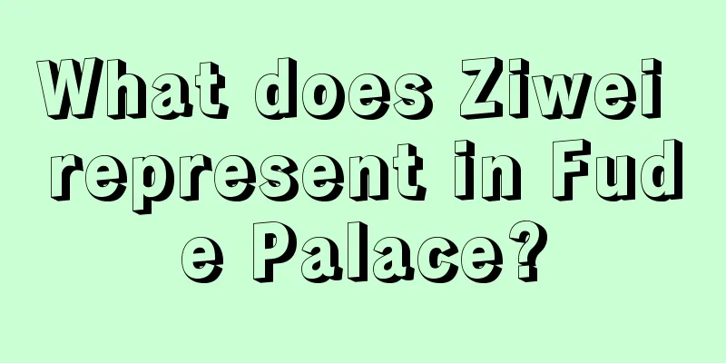 What does Ziwei represent in Fude Palace?
