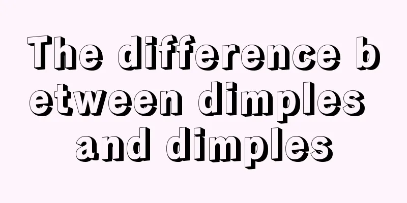 The difference between dimples and dimples