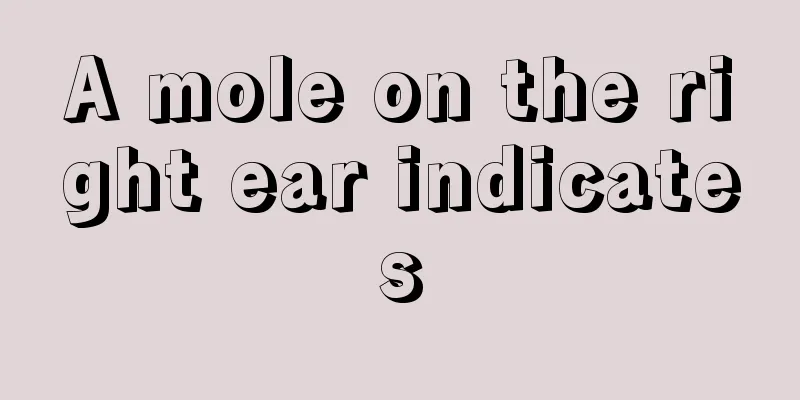 A mole on the right ear indicates