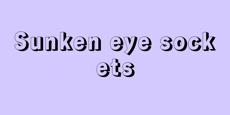 Sunken eye sockets