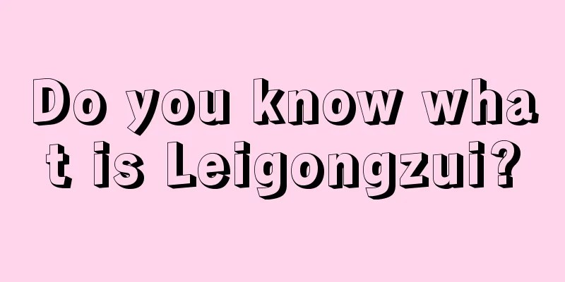 Do you know what is Leigongzui?