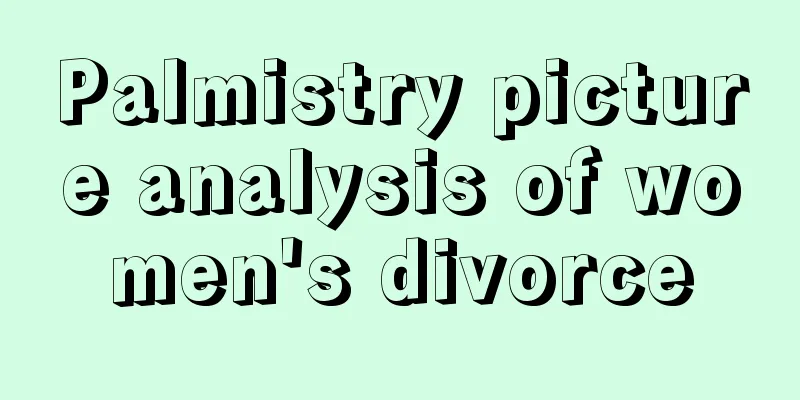 Palmistry picture analysis of women's divorce