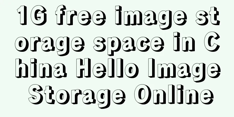 1G free image storage space in China Hello Image Storage Online