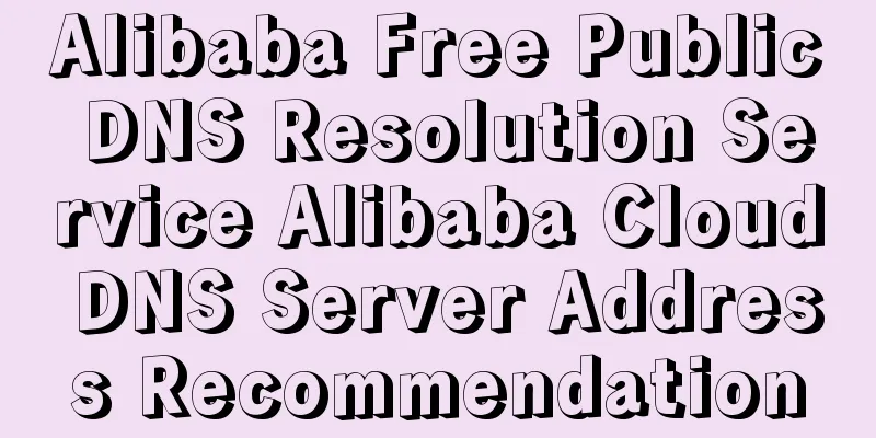 Alibaba Free Public DNS Resolution Service Alibaba Cloud DNS Server Address Recommendation