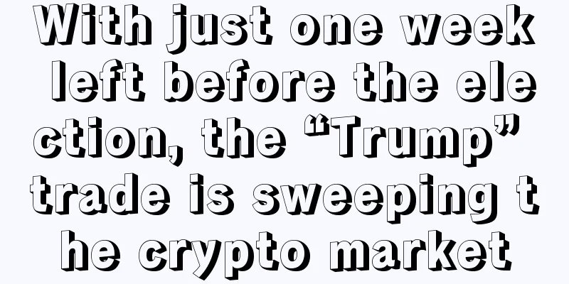 With just one week left before the election, the “Trump” trade is sweeping the crypto market