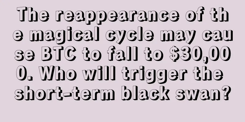 The reappearance of the magical cycle may cause BTC to fall to $30,000. Who will trigger the short-term black swan?