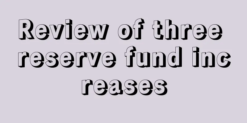 Review of three reserve fund increases