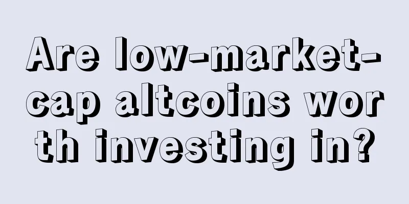Are low-market-cap altcoins worth investing in?