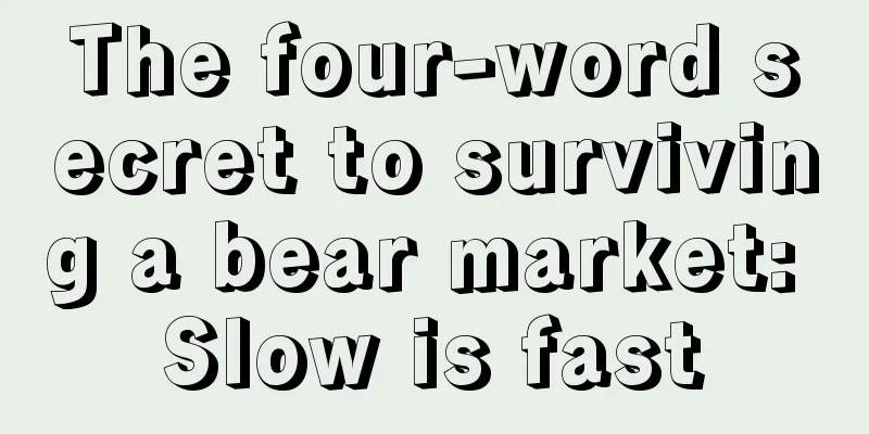 The four-word secret to surviving a bear market: Slow is fast