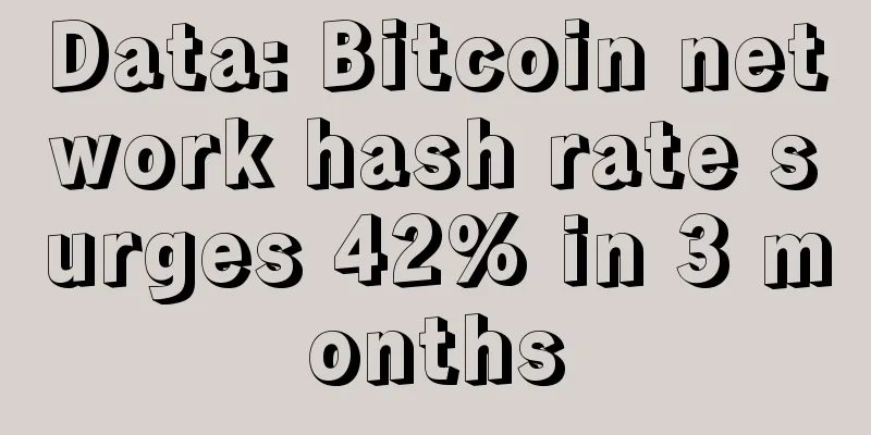 Data: Bitcoin network hash rate surges 42% in 3 months