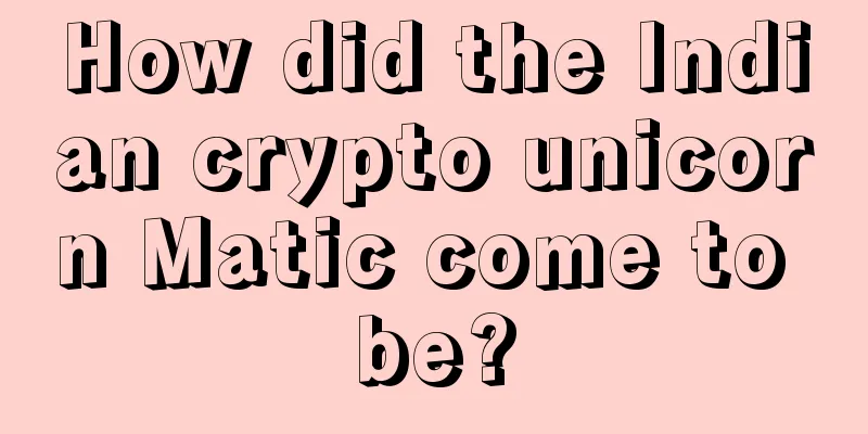 How did the Indian crypto unicorn Matic come to be?