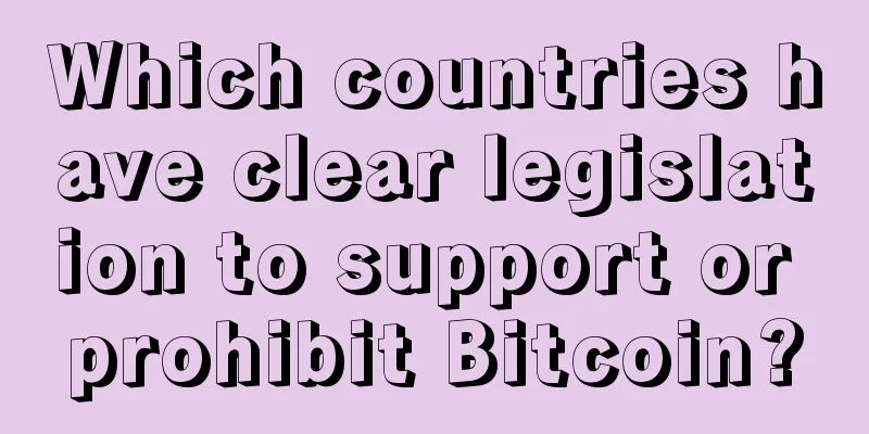 Which countries have clear legislation to support or prohibit Bitcoin?