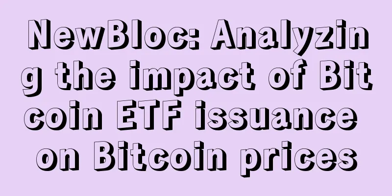 NewBloc: Analyzing the impact of Bitcoin ETF issuance on Bitcoin prices