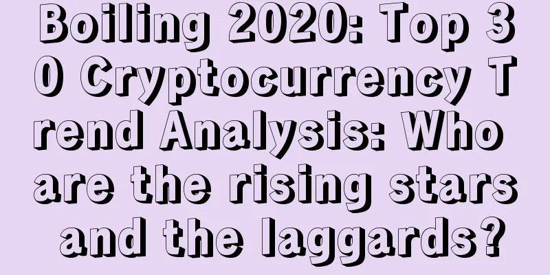 Boiling 2020: Top 30 Cryptocurrency Trend Analysis: Who are the rising stars and the laggards?