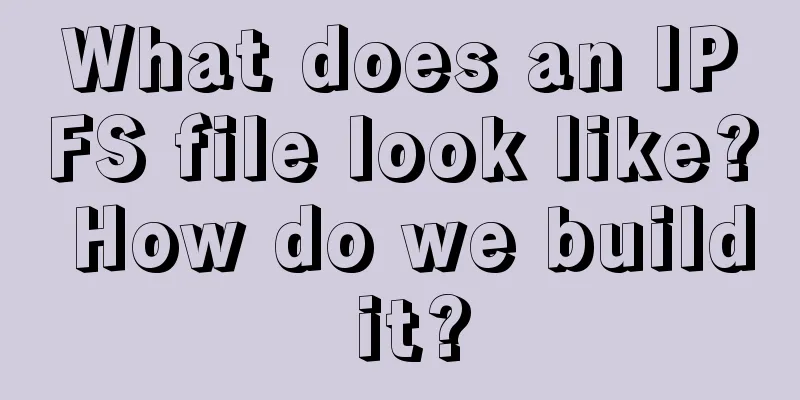 What does an IPFS file look like? How do we build it?