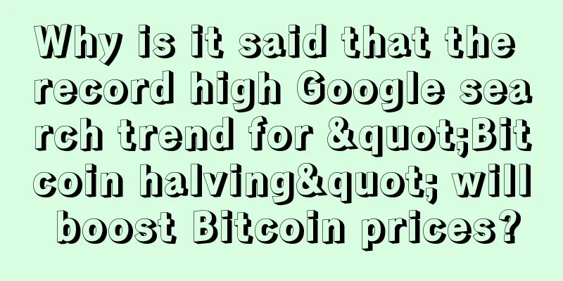 Why is it said that the record high Google search trend for "Bitcoin halving" will boost Bitcoin prices?