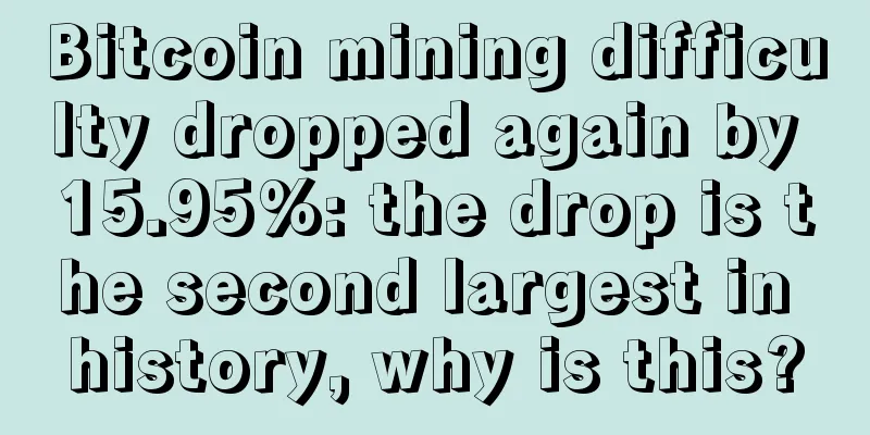 Bitcoin mining difficulty dropped again by 15.95%: the drop is the second largest in history, why is this?