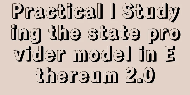 Practical | Studying the state provider model in Ethereum 2.0