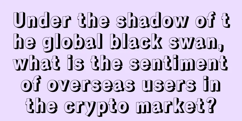Under the shadow of the global black swan, what is the sentiment of overseas users in the crypto market?