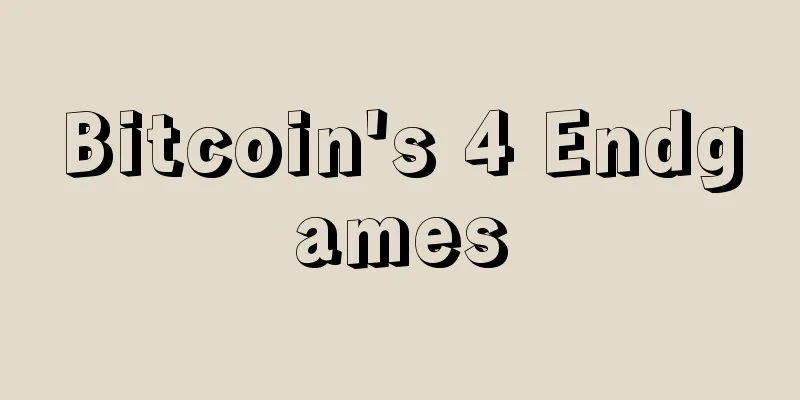 Bitcoin's 4 Endgames