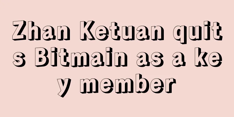 Zhan Ketuan quits Bitmain as a key member