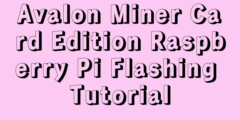 Avalon Miner Card Edition Raspberry Pi Flashing Tutorial