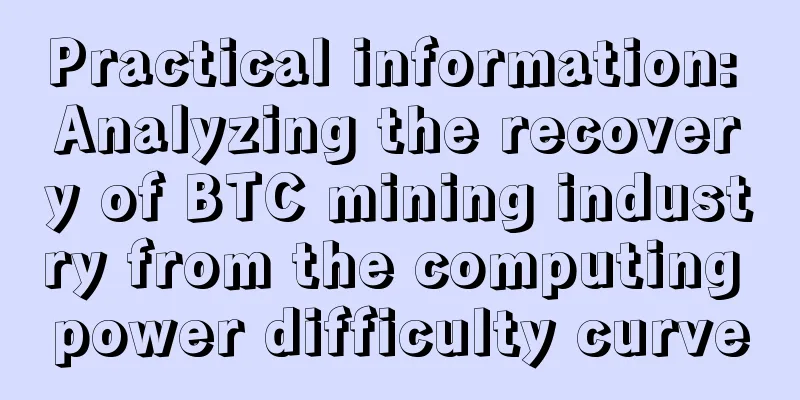 Practical information: Analyzing the recovery of BTC mining industry from the computing power difficulty curve
