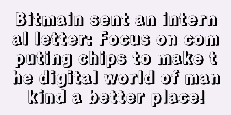 Bitmain sent an internal letter: Focus on computing chips to make the digital world of mankind a better place!