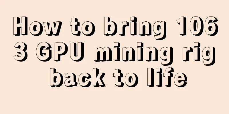 How to bring 1063 GPU mining rig back to life