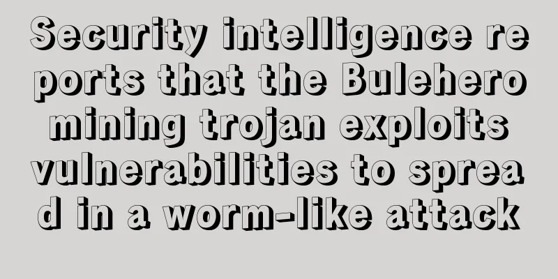 Security intelligence reports that the Bulehero mining trojan exploits vulnerabilities to spread in a worm-like attack