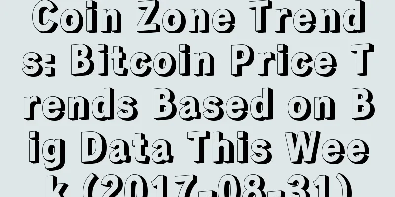 Coin Zone Trends: Bitcoin Price Trends Based on Big Data This Week (2017-08-31)