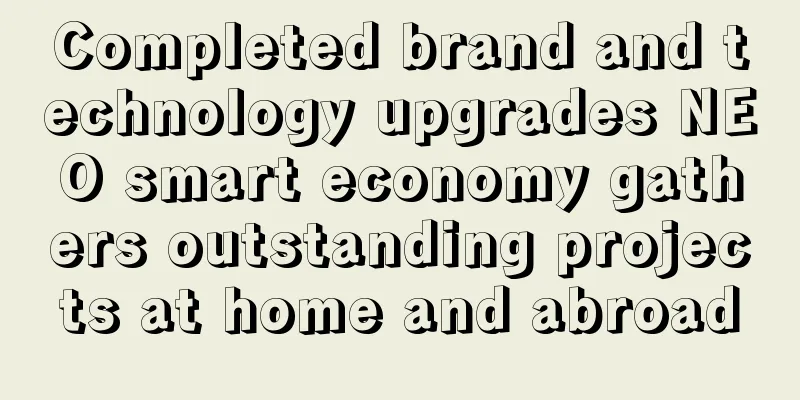 Completed brand and technology upgrades NEO smart economy gathers outstanding projects at home and abroad