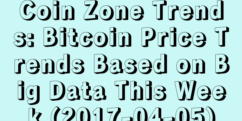 Coin Zone Trends: Bitcoin Price Trends Based on Big Data This Week (2017-04-05)