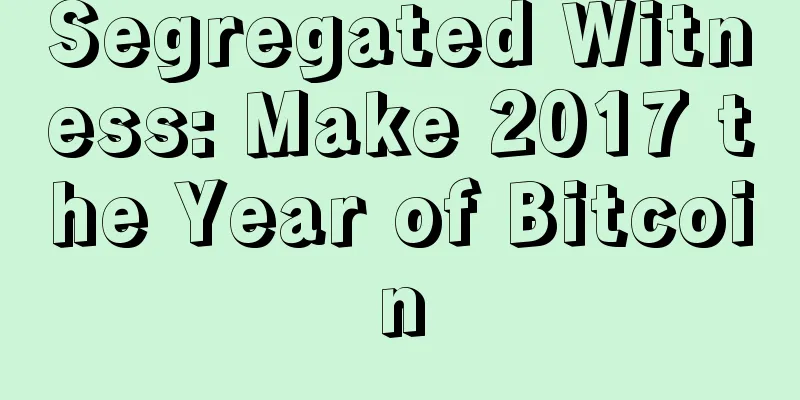 Segregated Witness: Make 2017 the Year of Bitcoin