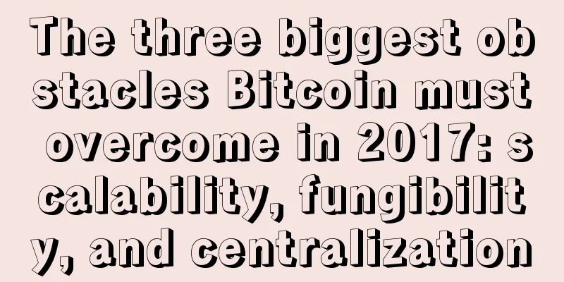 The three biggest obstacles Bitcoin must overcome in 2017: scalability, fungibility, and centralization