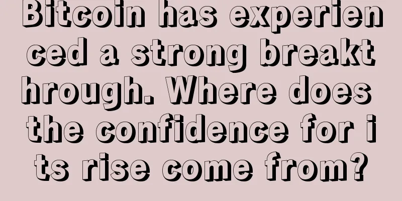 Bitcoin has experienced a strong breakthrough. Where does the confidence for its rise come from?