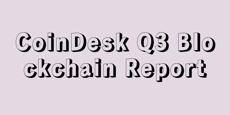 CoinDesk Q3 Blockchain Report
