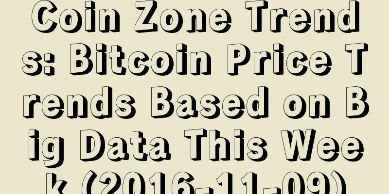 Coin Zone Trends: Bitcoin Price Trends Based on Big Data This Week (2016-11-09)