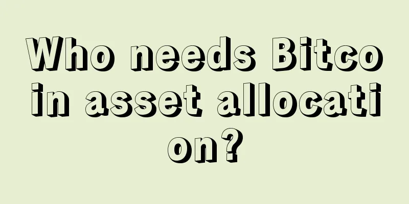 Who needs Bitcoin asset allocation?