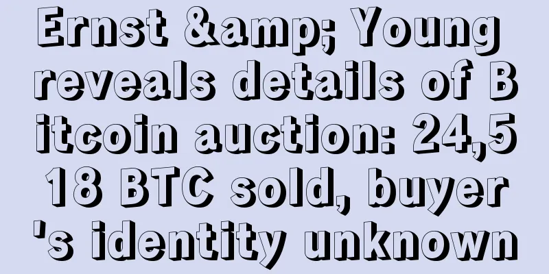 Ernst & Young reveals details of Bitcoin auction: 24,518 BTC sold, buyer's identity unknown