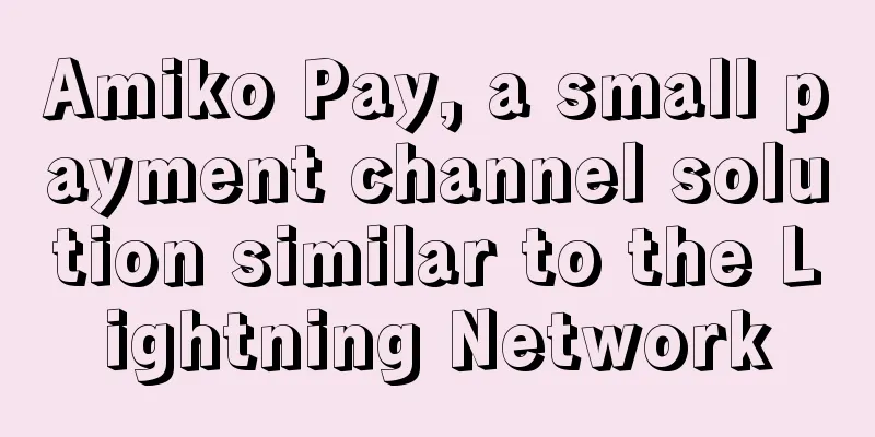 Amiko Pay, a small payment channel solution similar to the Lightning Network