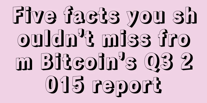 Five facts you shouldn’t miss from Bitcoin’s Q3 2015 report