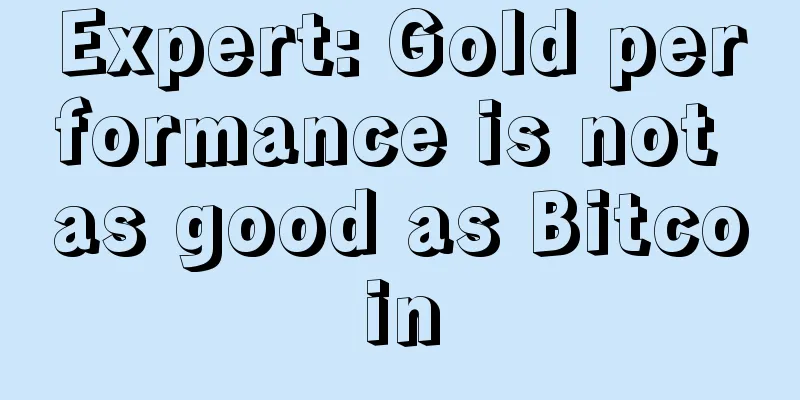 Expert: Gold performance is not as good as Bitcoin